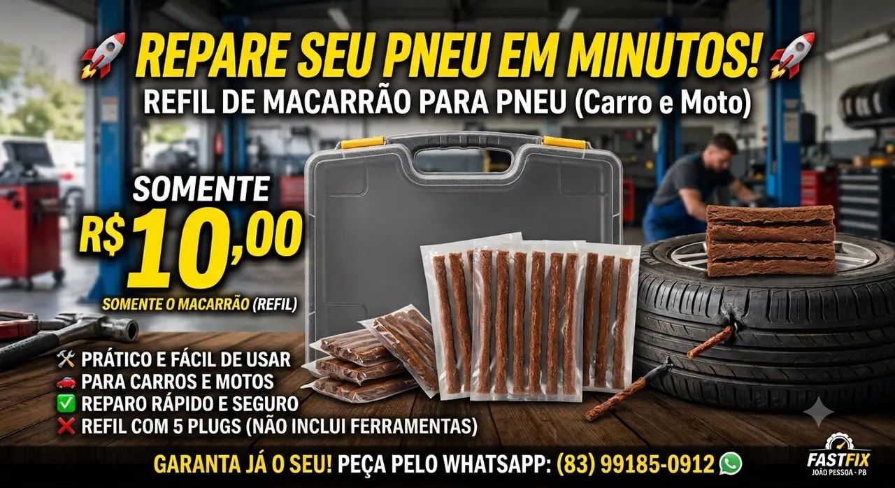 Macarrão para pneu Moto/Carro