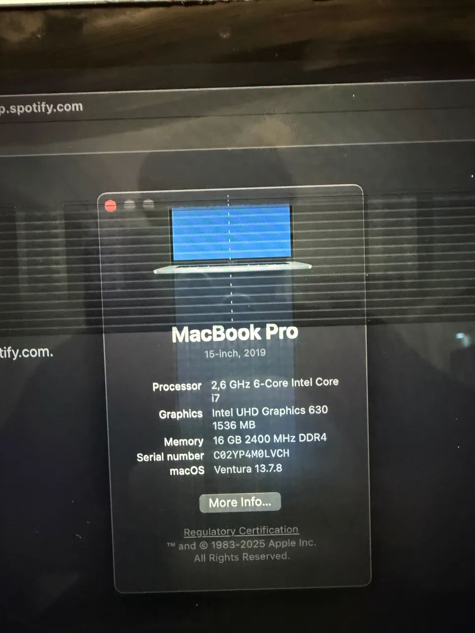 REPASSE MacBook Pro 2019 15 Polegadas 16GB RAM  - Foto 3