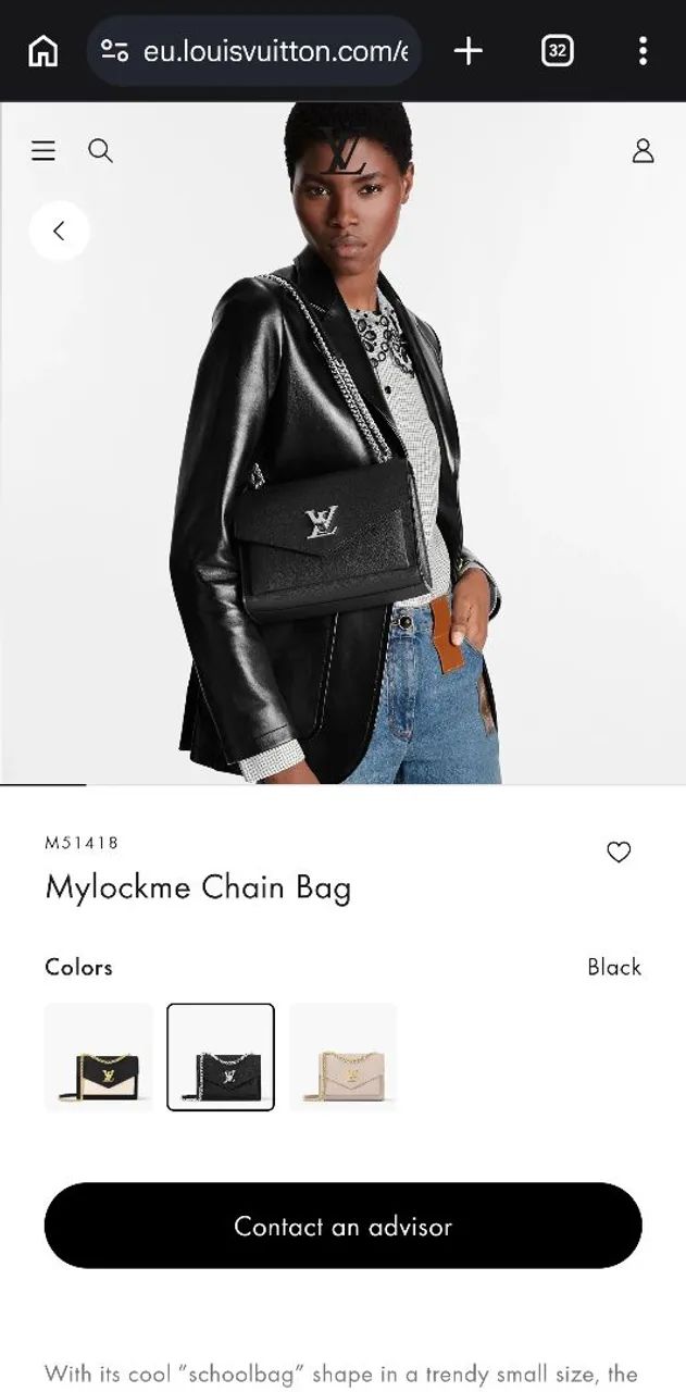 Bolsa louis vuitton mylockme chain bag - original - Foto 3