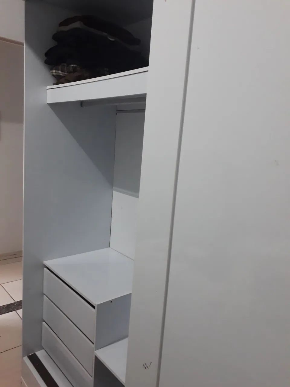 Guarda Roupa Branco 2 portas  - Foto 4