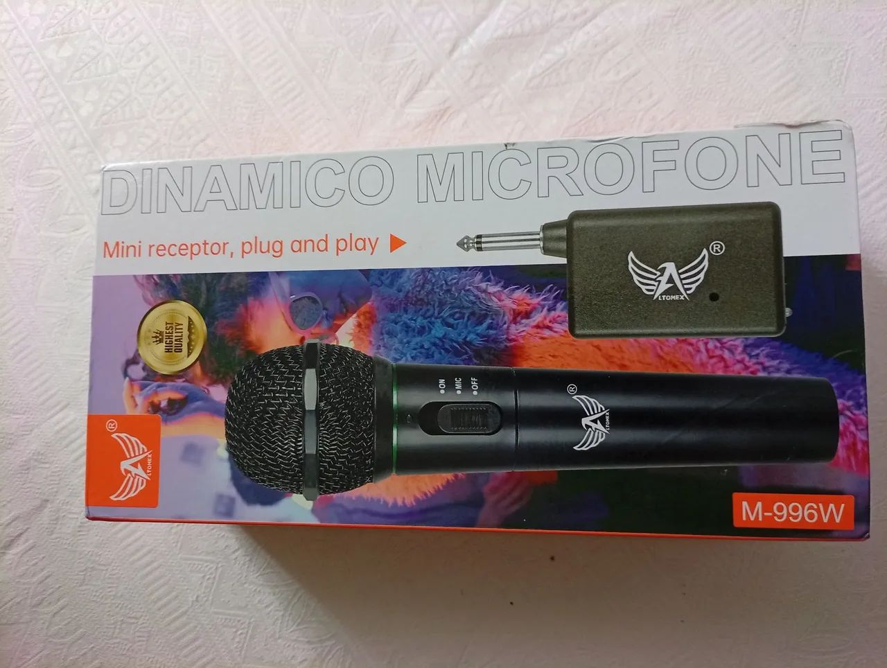Microfone sem fio e com fio 