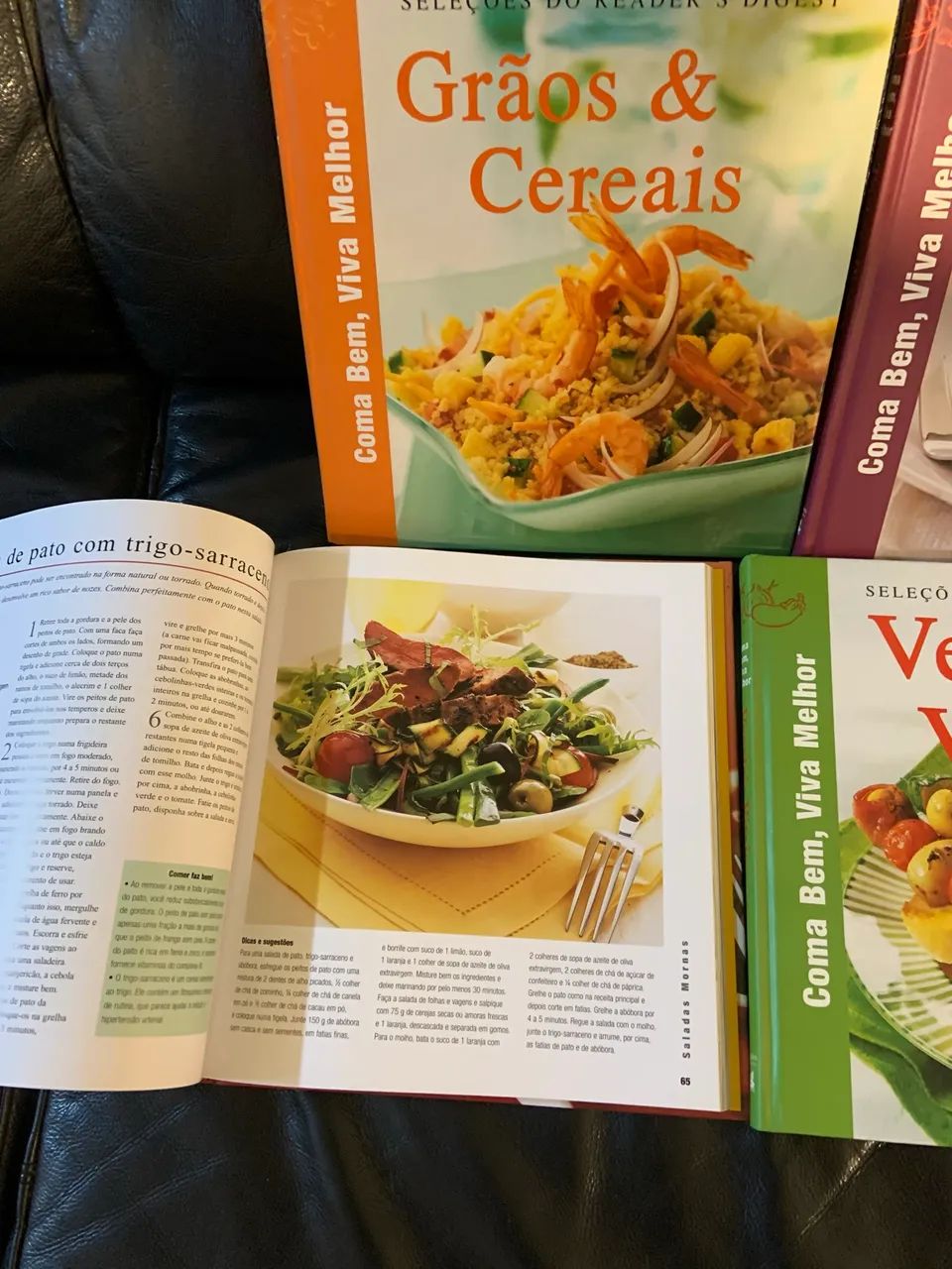 Coleção 6 livros culinária capa dura receitas práticas  - Foto 2
