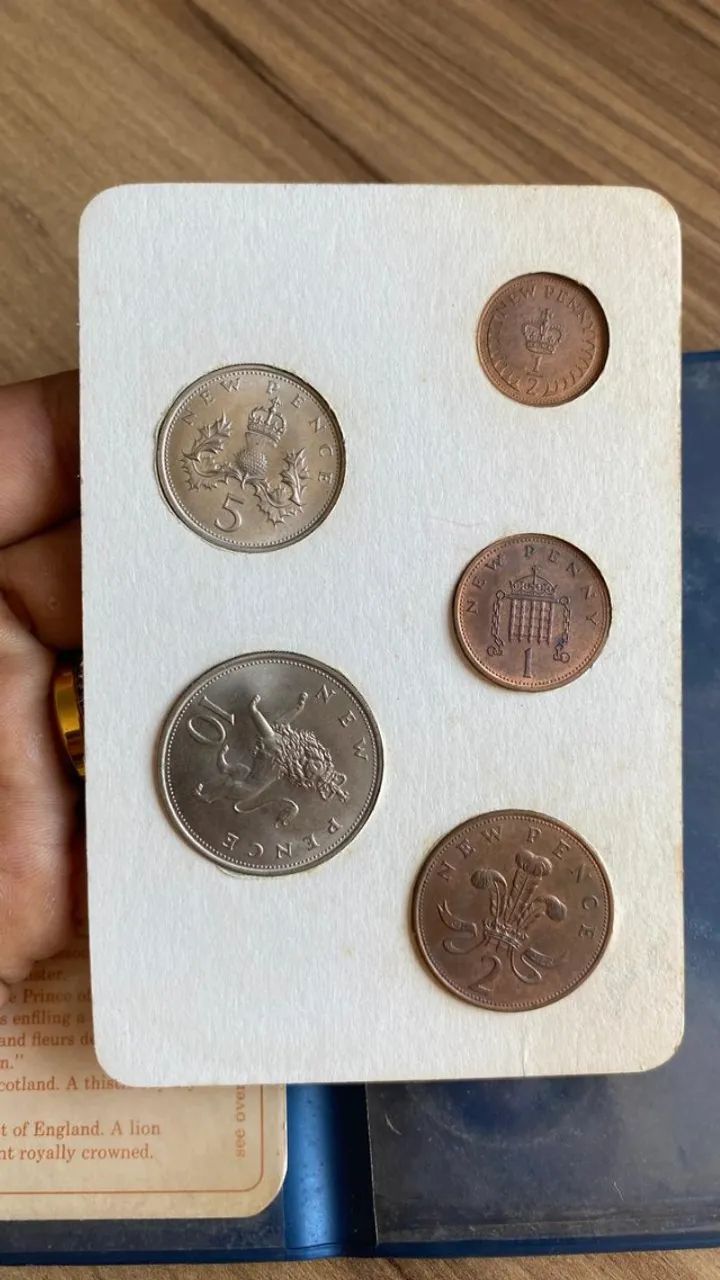 Conjunto Moedas Britain?s First Decimal Coins Royal Mint 1971 - Foto 4