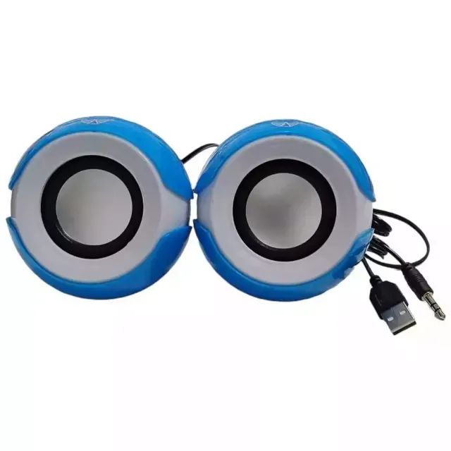 Caixa de Som Portátil USB Altomex AL-3091 Para Notebook PC Azul - Foto 6