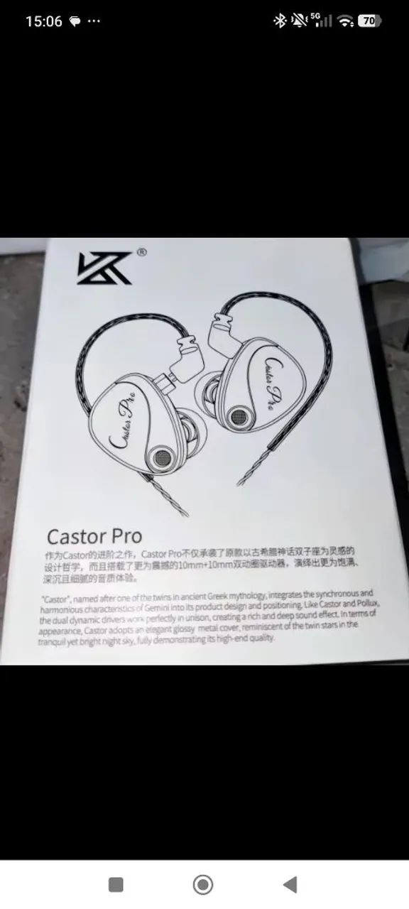 Fone Kz Castor Pro - Foto 2