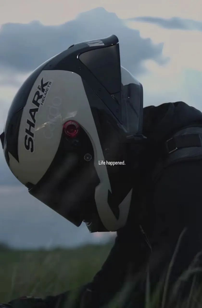 Motorista de moto 