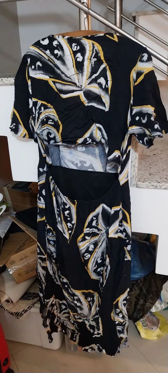 Vestido midi estampado - Foto 4