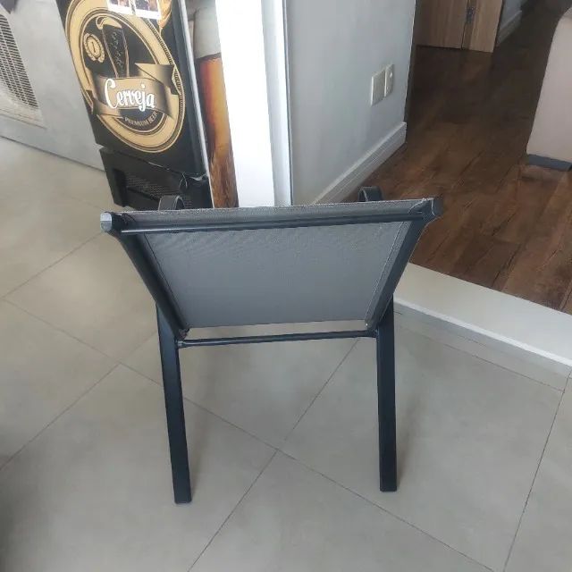 Cadeira metal cinza - Foto 2