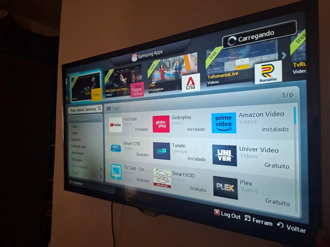 Televisão Sansung 32'"