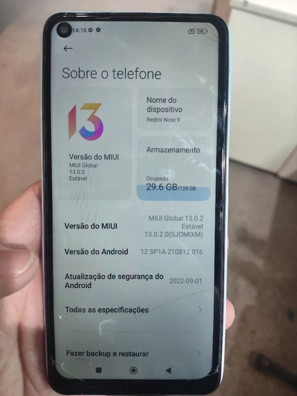 Celular Xiaomi Note 9 128 gb  - Foto 3