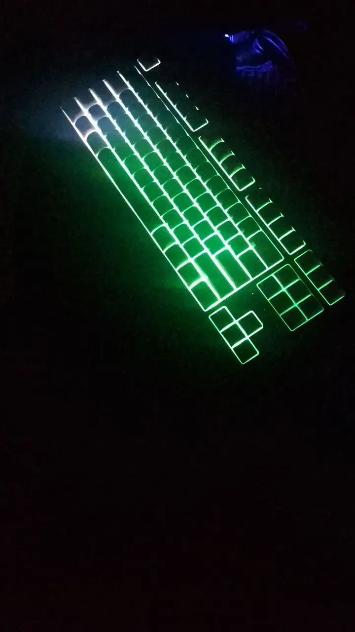 Teclado semi mecânico e mouse 4800 dpi