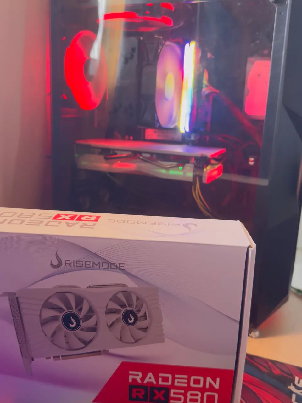 Placa de vídeo RX580 rise mode 