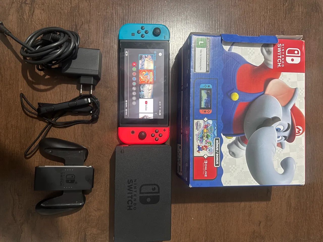 NINTENDO SWITCH V2 COMPLETO