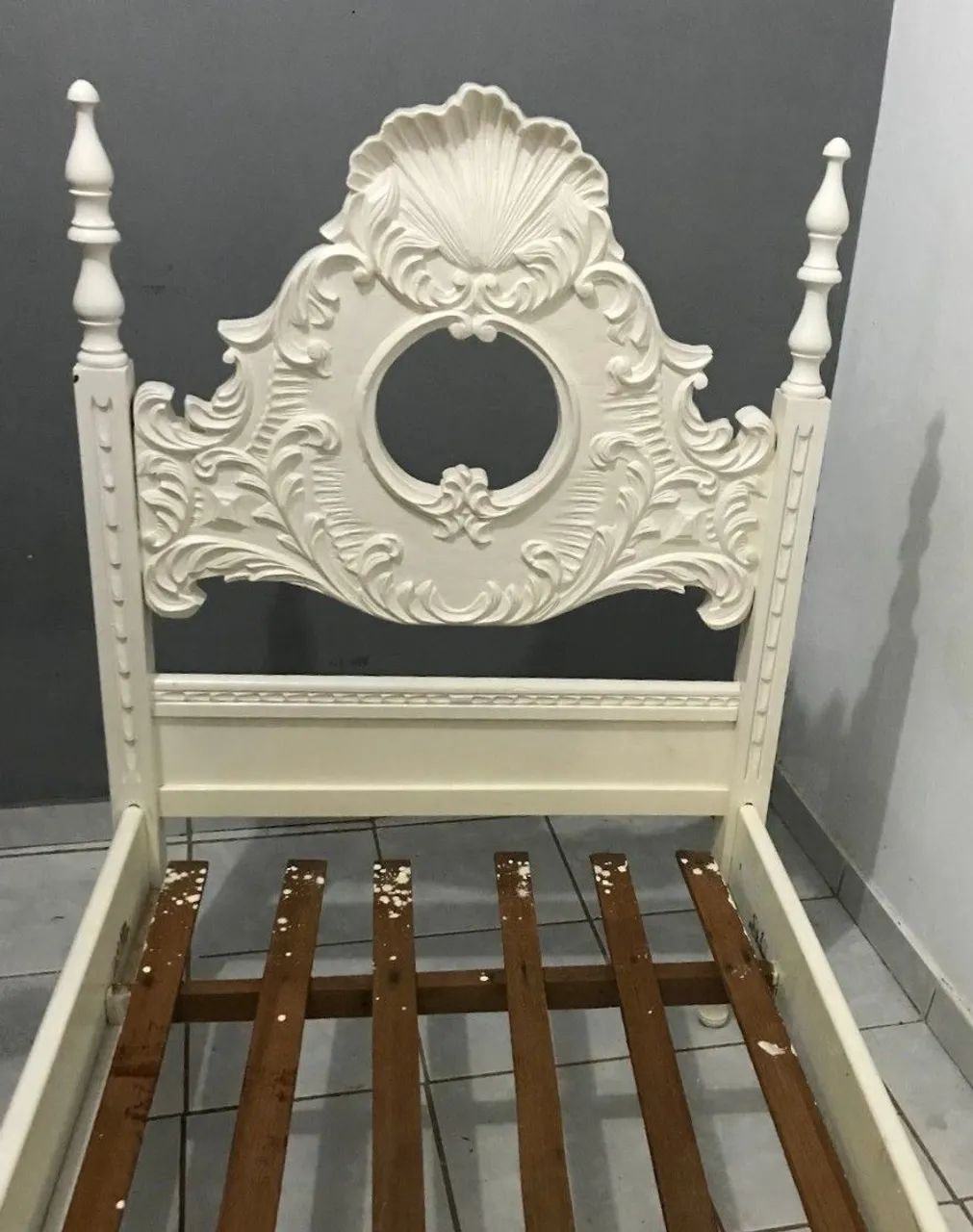 Cama solteiro Madeira Provençal