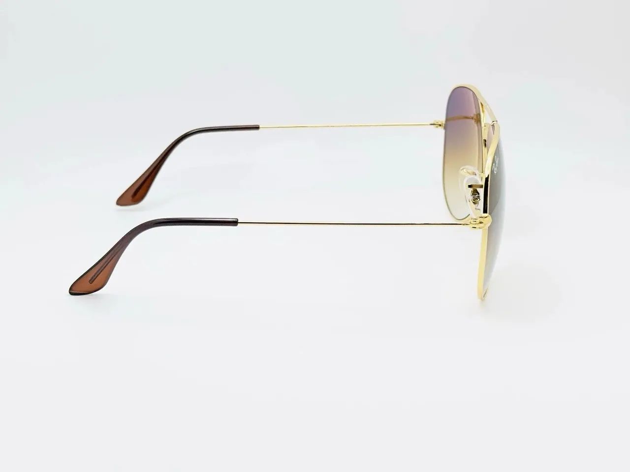 Ray ban aviador marrom degrade oculos de sol - Foto 5