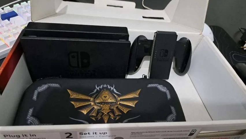  Nintendo Switch V1 Desbloqueado | Jogos | Pro Controller | Caixa  - Foto 3