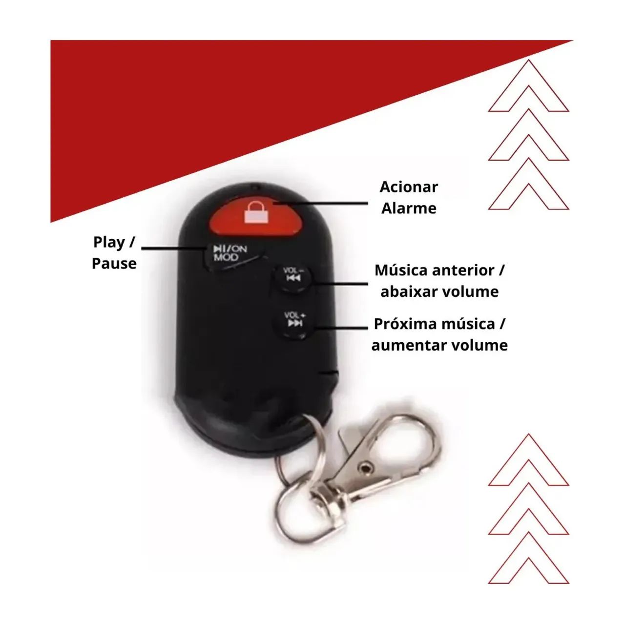 Caixa De Som E Alarme De Moto Com Bluetooth Mp3 Player - Foto 2