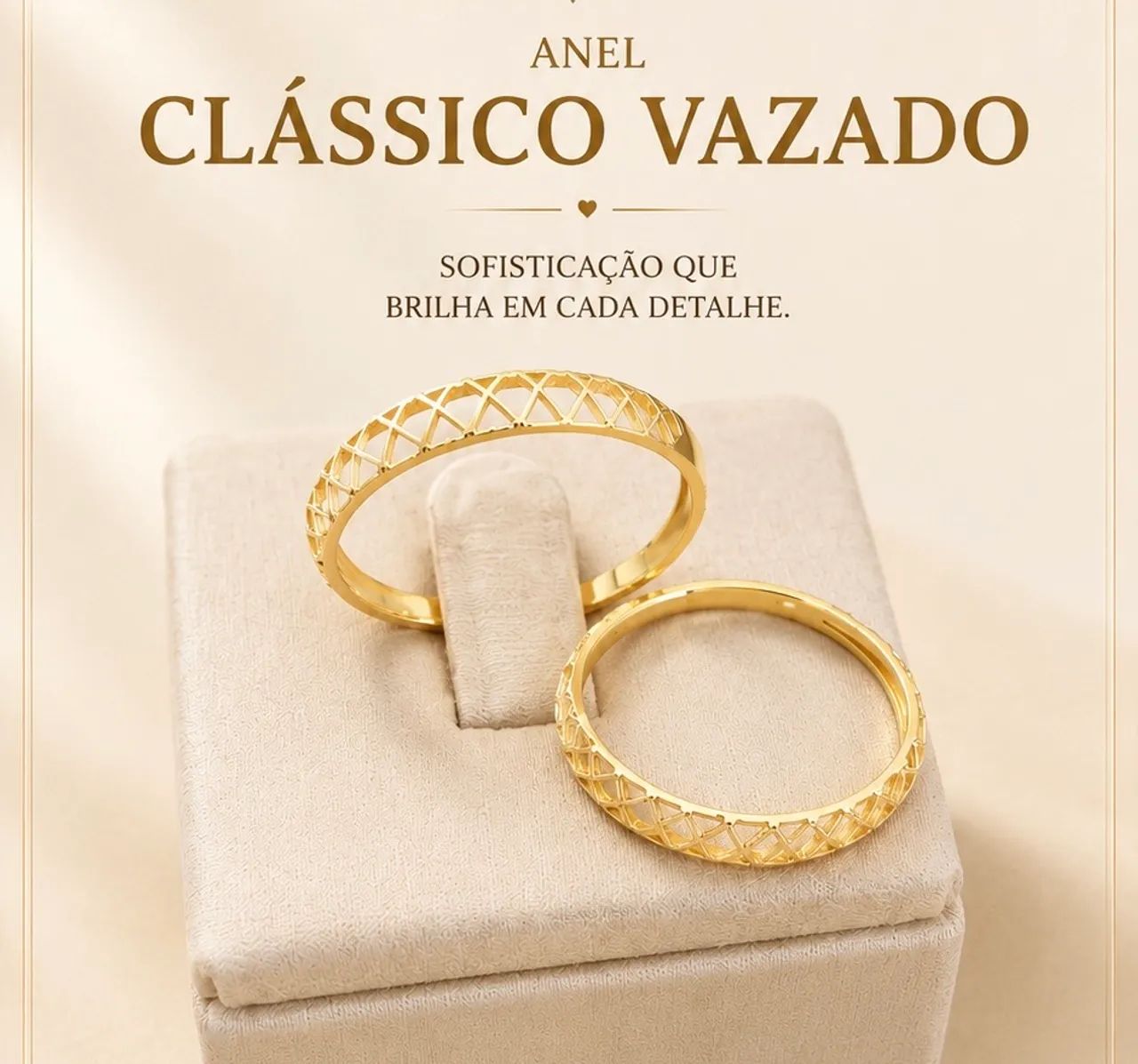 Anel clássico Vazada