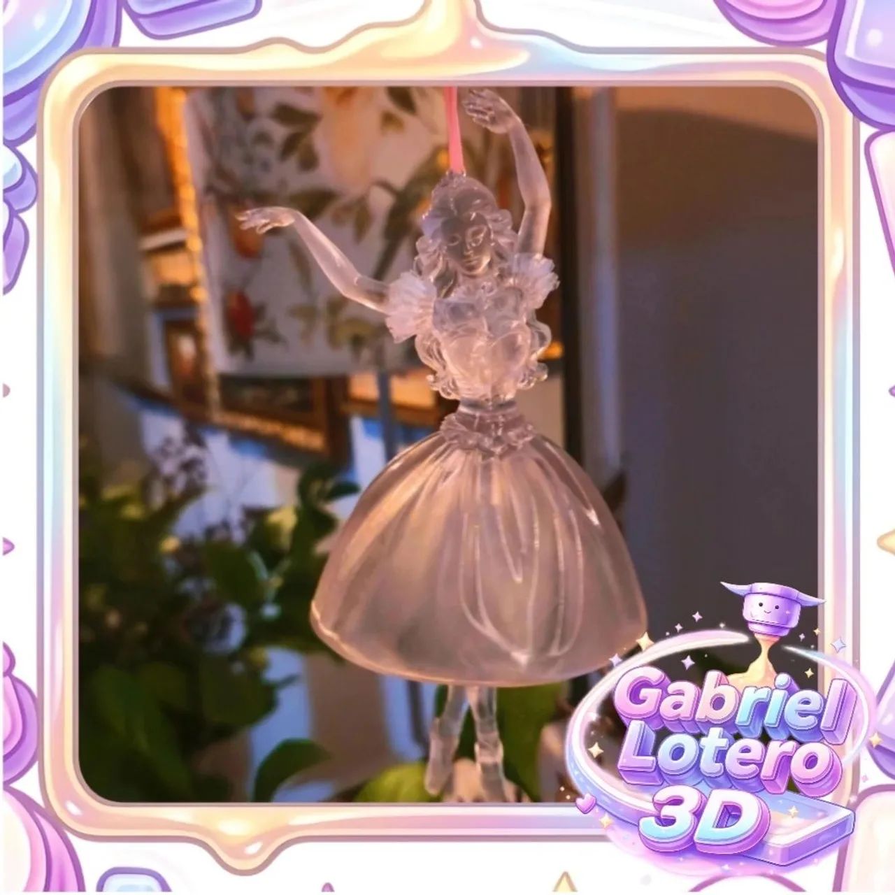Enfeite Bailarina Clara Princesa Caramelo do filme Barbie e o Quebra Nozes - impressão 3D