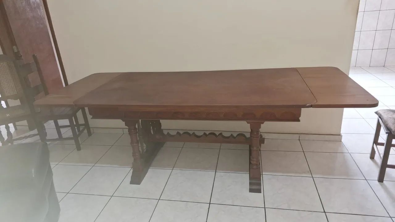 Mesa de madeira maciça (sucupira) - Foto 3