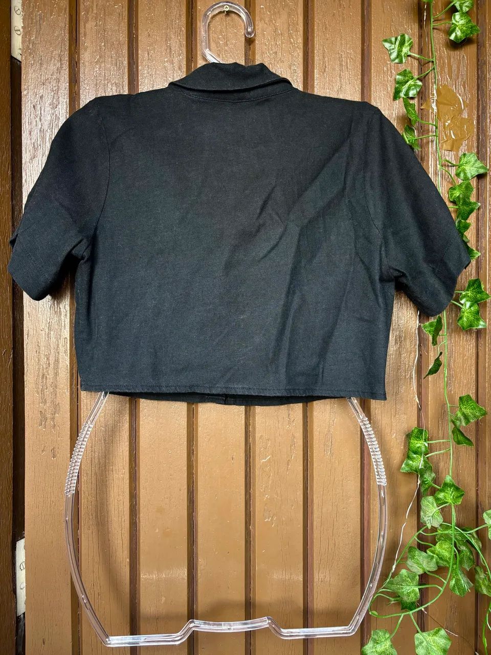 Cropped Preto Aquamar com Bolso - Foto 5