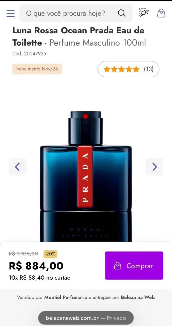 Perfume prada luna rossa ocean  - Foto 3