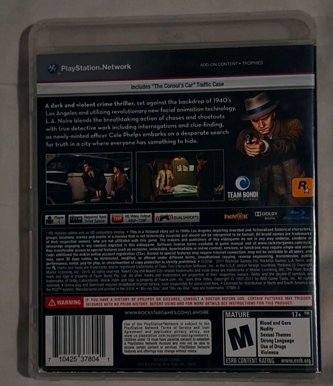 L.A NOIRE (PS3 - USADO) - Foto 2