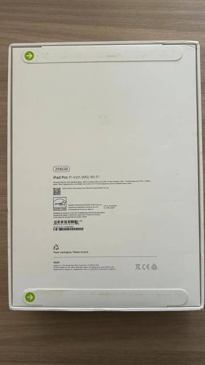 iPad Pro 11 M5 256GB Wi-Fi Preto-espacial - NOVO LACRADO - Tablets