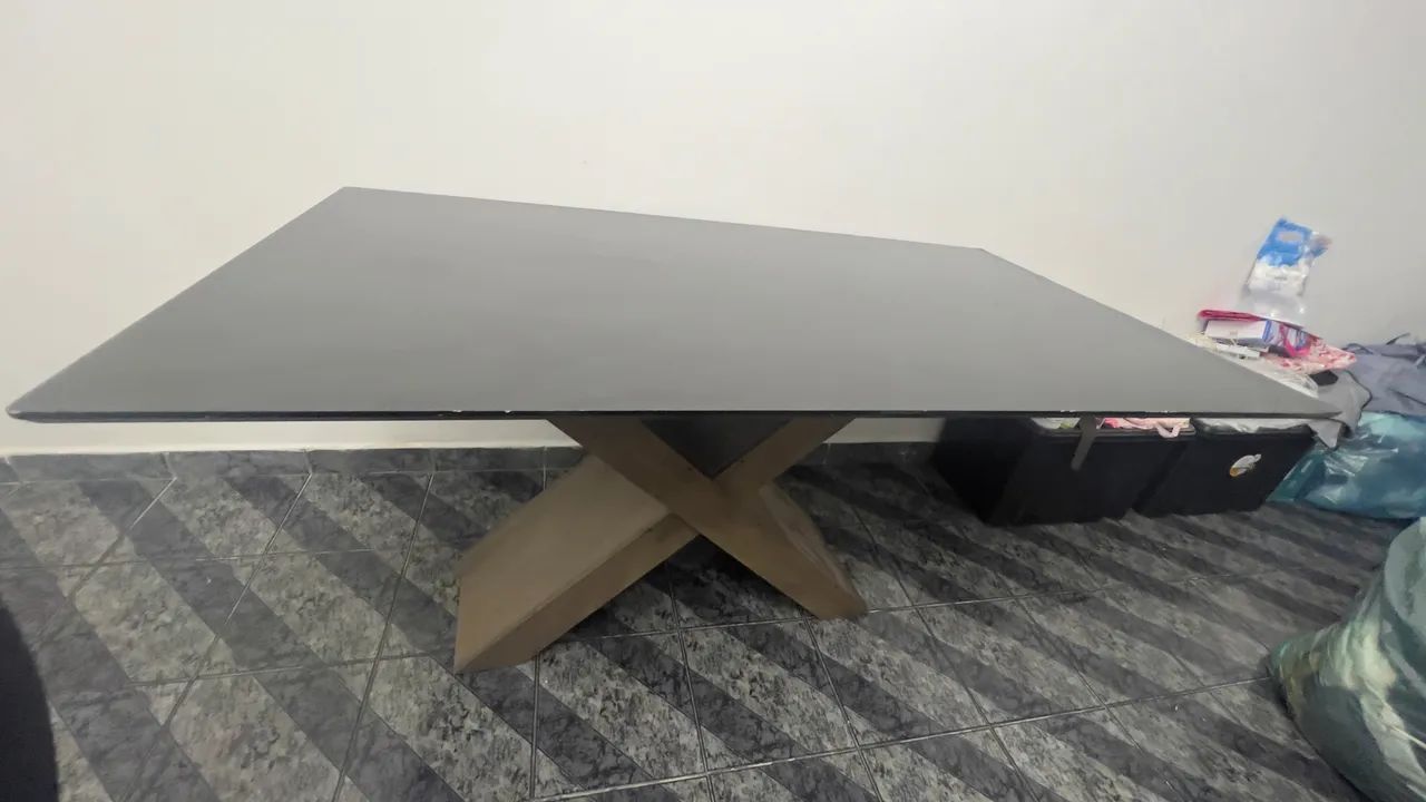 Mesa de jantar 1,60 x 90 semi nova - Foto 2
