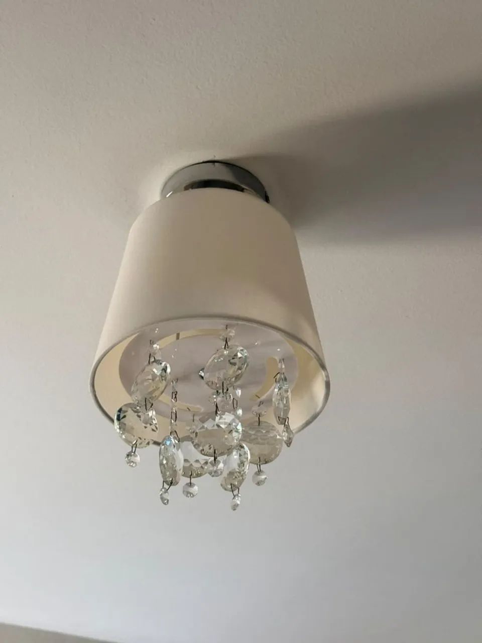 Lustre de teto com cristais