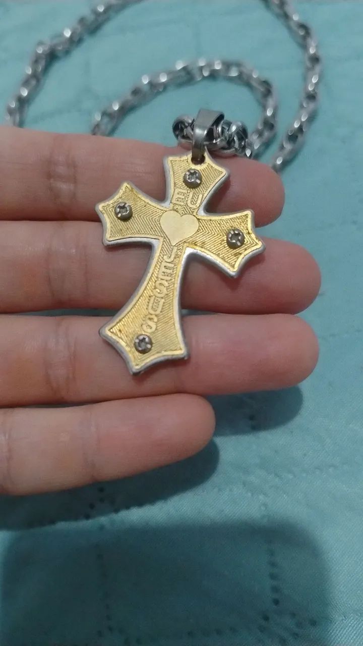 Colar de aço masculino - Foto 2