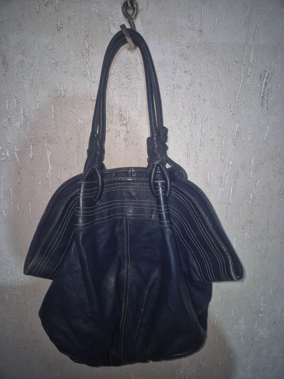 BOLSA de couro azul  - Foto 2