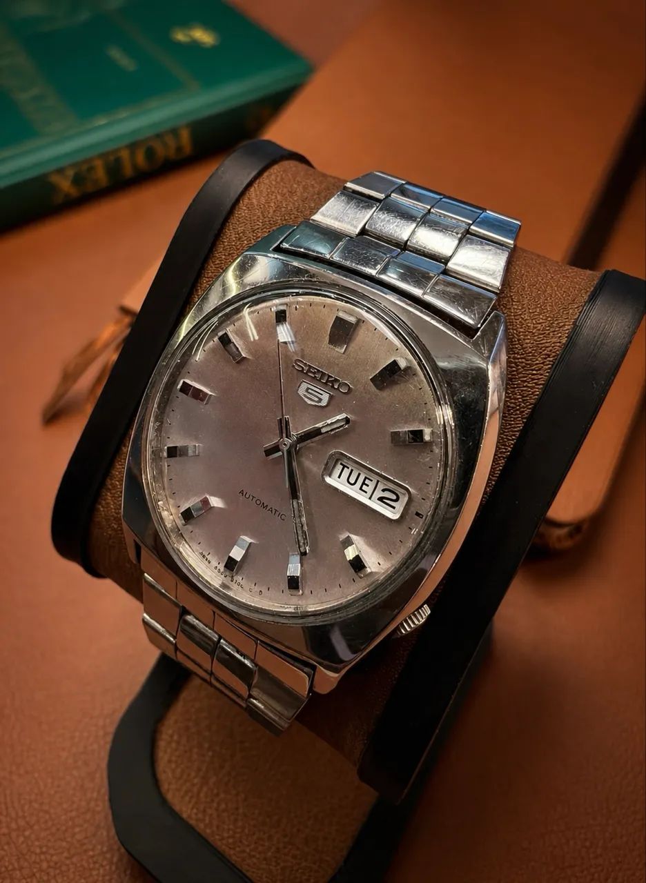 RELÓGIO SEIKO 5 AUTOMATIC 6309-8480 VINTAGE - Foto 2