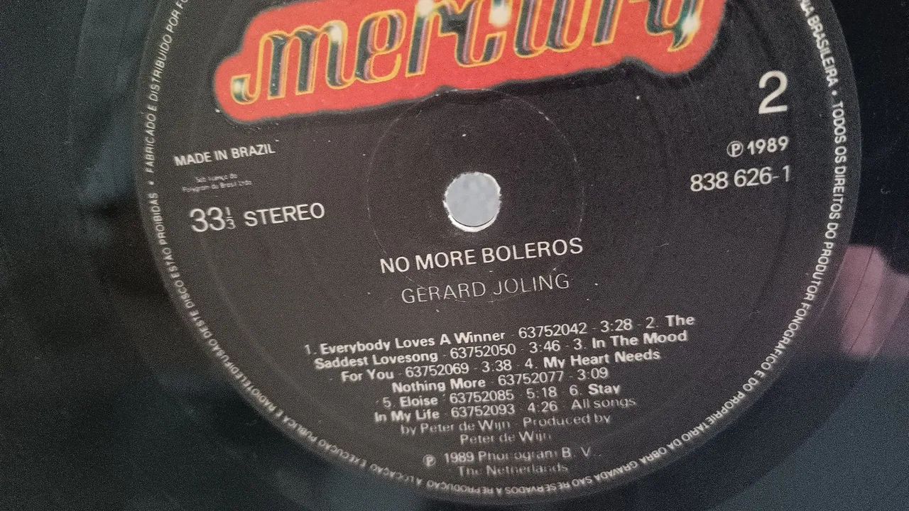 LP No more  boleros - Gerard Joling - Foto 5