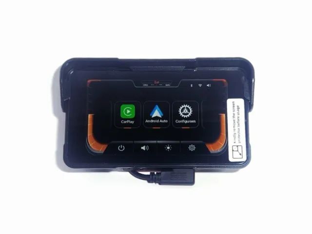 Multimídia Portátil para moto USB Carplay e android auto 5 polegadas à prova d'água - Foto 3