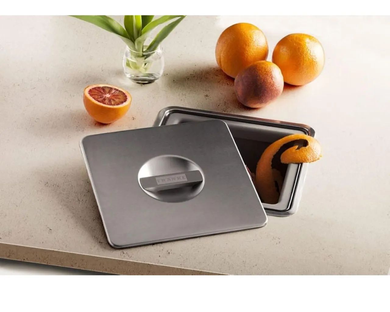 Lixeira de Sobrepor Inox FRANKE 10L - Foto 2