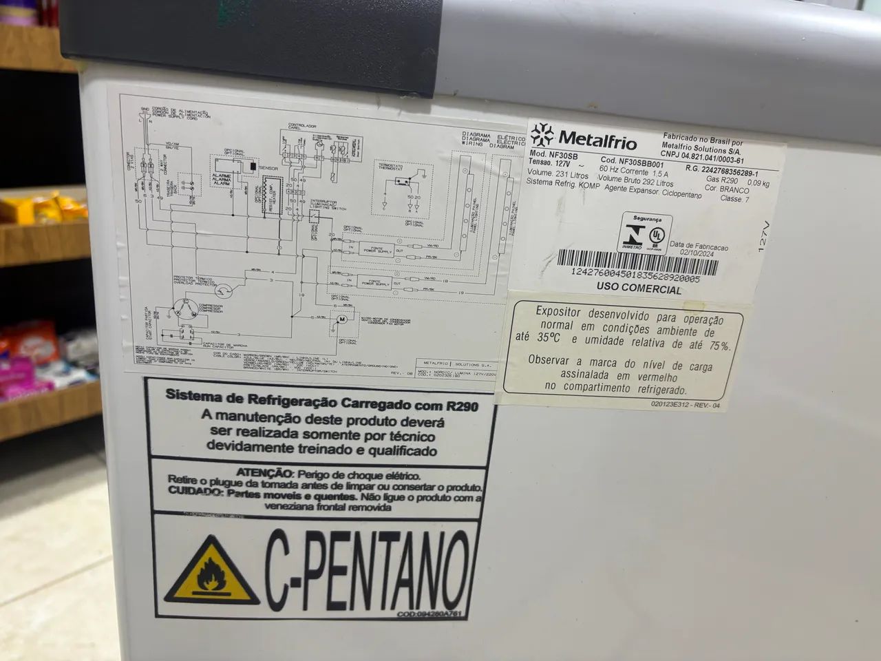 Freezer horizontal Metalfrio - Foto 3