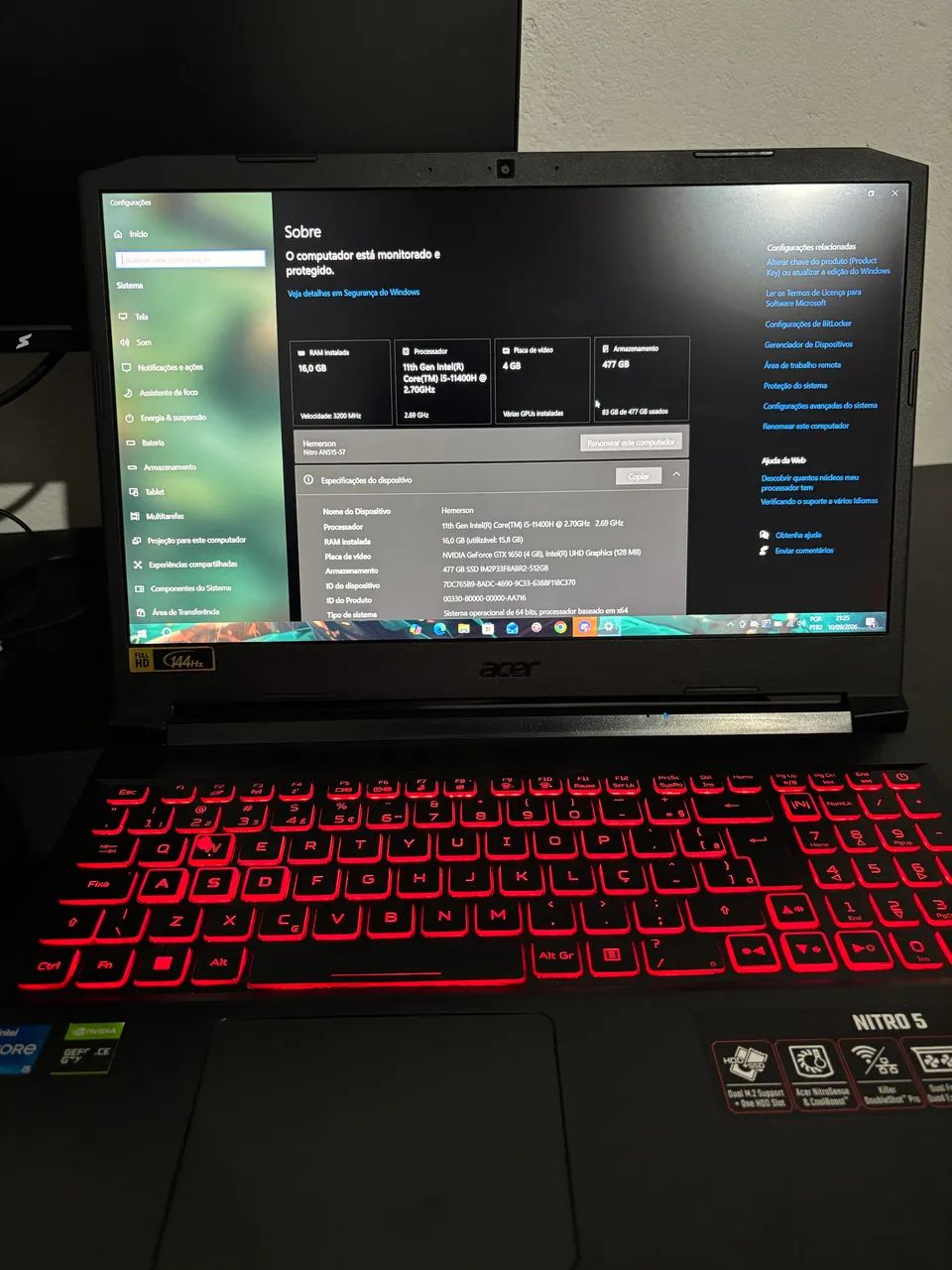 ACER NITRO 5  - Foto 3