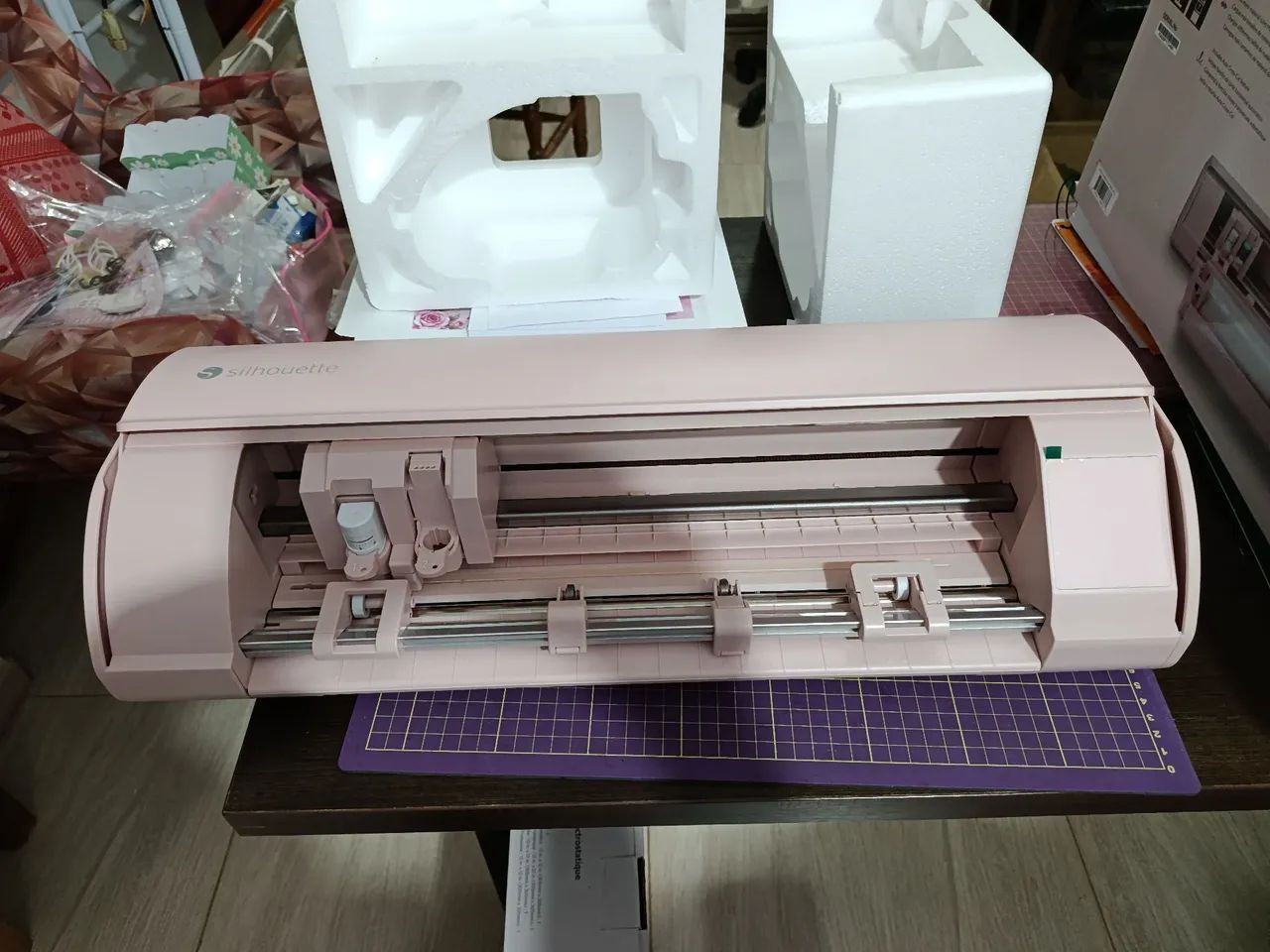 Selhouet Cameo 5 rosa com base eletrostática  - Foto 5