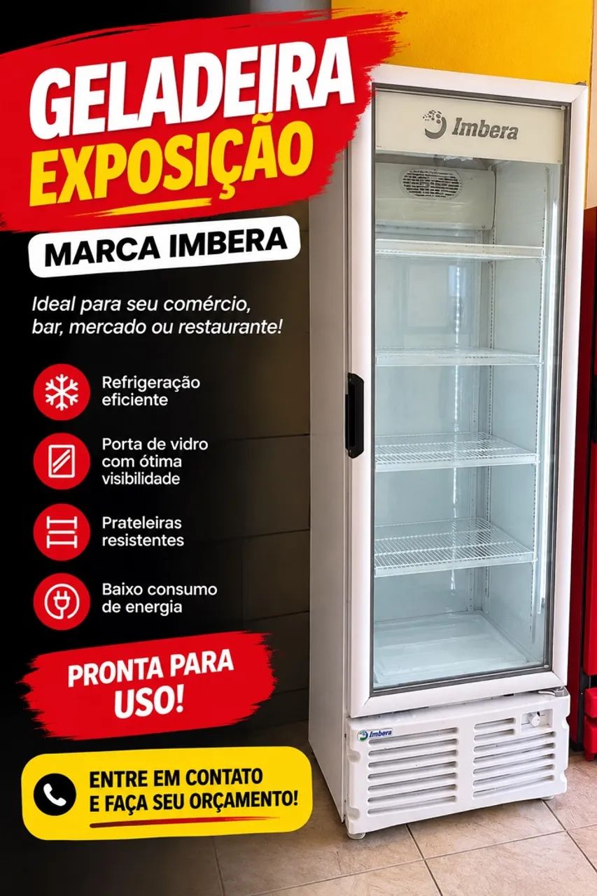Freezer expositora 560L
