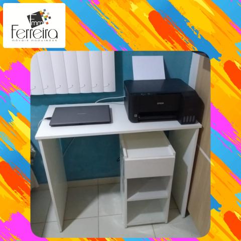 27. Promoção Mesa Escrivaninha 90cm - Entrega Grátis toda Manaus :) - Foto 3