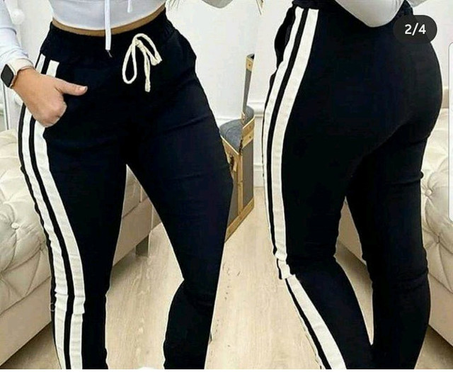 calça jogger listrada