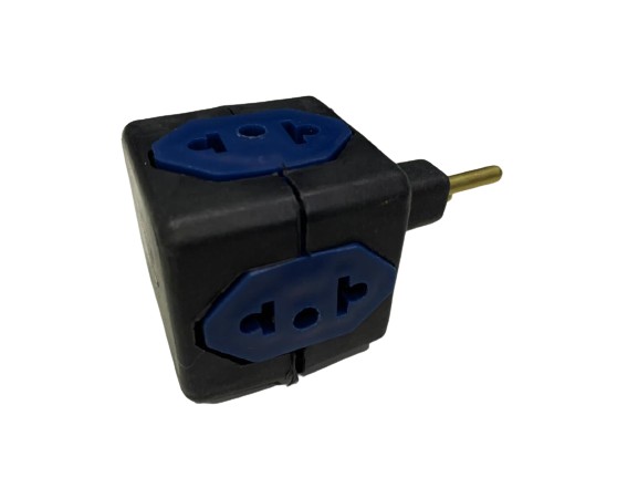 Adaptador em Cubo Tomada 10a Benjamin Padrão Novo E Antigo - 4 Tomadas - Foto 6