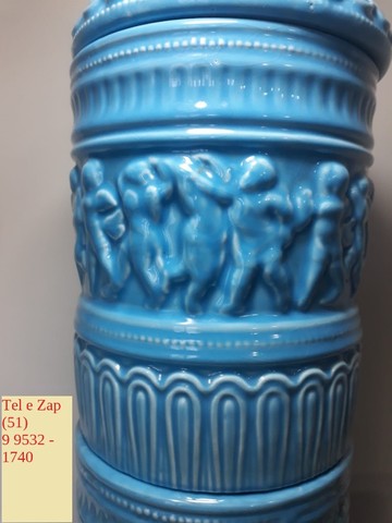 Filtro de Água Antigo em Cerâmica Vitrificada - 60 cm Altura X 20 cm Largura - Relíquia - Foto 4