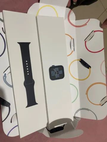 Relógio Apple Watch MKNY3LL/A SE 40mm / GPS - Prata/Azul no