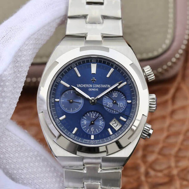 Rel gio Vacheron Constantin Overseas Chrono Super Clone Blue Dial