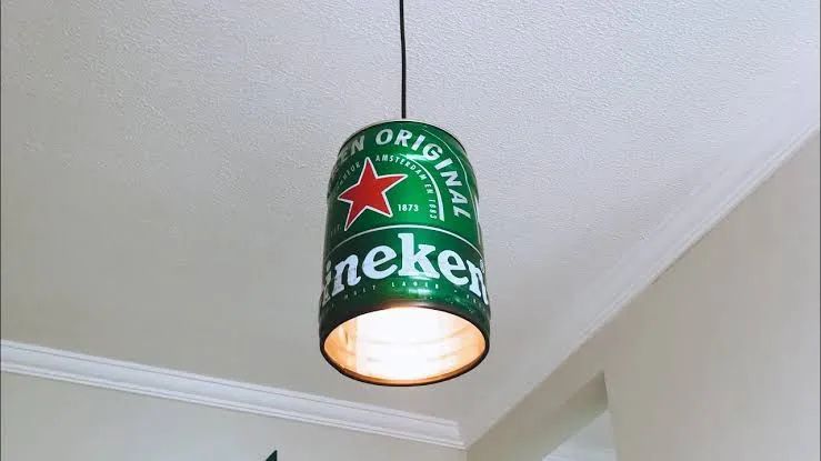 Luminária Criativa de Barril de Cerveja Heineken - Foto 2