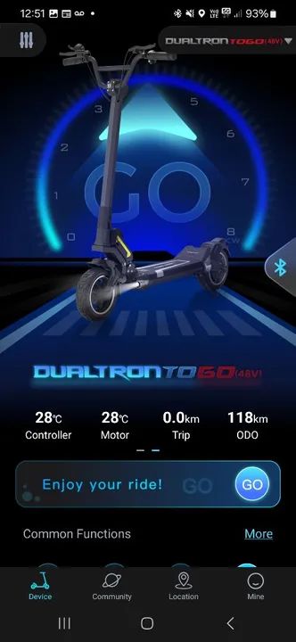 Patinete Elétrico Dualtron TOGO 48V