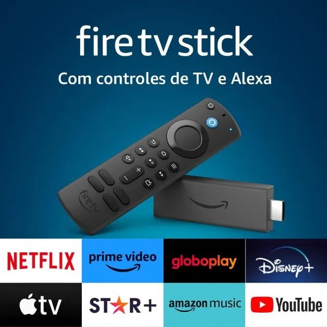 Fire Tv Stick Full Hd Controle Remoto P/ Voz C/ Alexa - Dispositivos de  Streaming - Vinhais, São Luís 1282542425