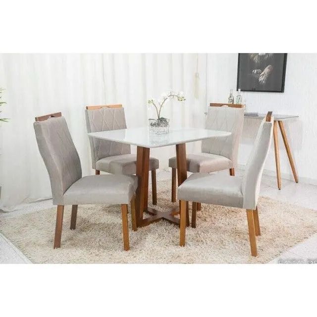 Mesa de Jantar Pedro Mel  com 4 cadeiras!! Rf227m - Foto 2